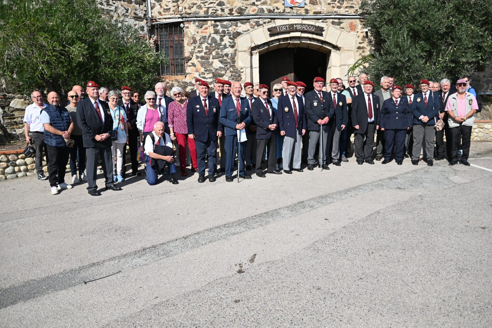 Photo de groupe au fort Miradou